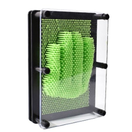 Fingeravtryck målning Pin Art Board GRÖN