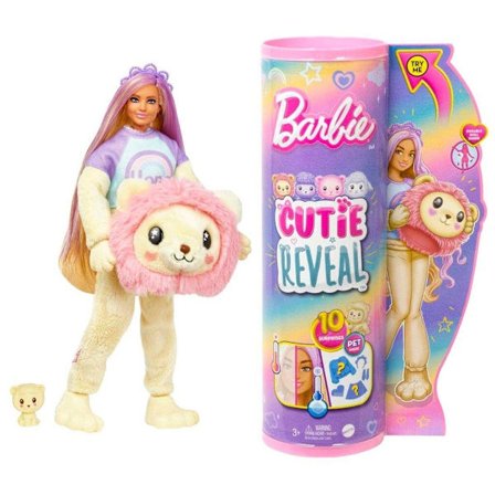 Barbie Cutie Reveal Barbie Cozy Tee Lion