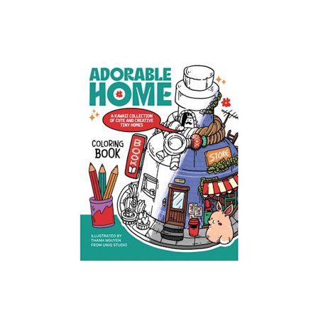 Adorable Home Coloring Book (häftad, eng)