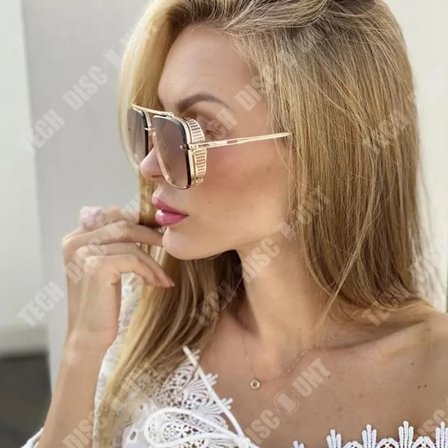 Firkantet Trendy Steampunk Metall Halskjede Solskinn Passionova[D]