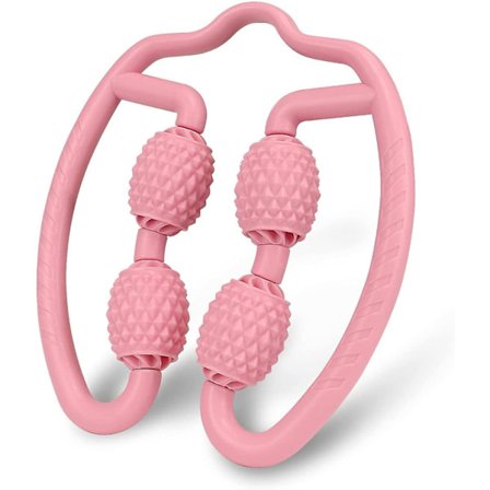 Massasjerulle, Trigger Point Roller for ømme muskler, arm, albue, lår rulle massasjeapparat for dyp vevsavlastning (rosa)