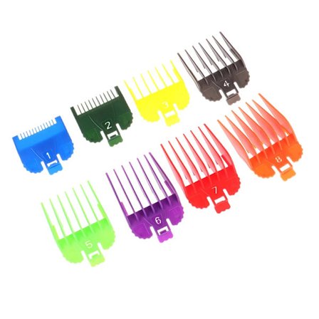 Hot Sale!!! 8 stk. Universal Hårklipper Begrænsningskam Guide Tilbehør Størrelse Udskiftning Frisør