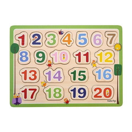 Pussel 20 Pcs Classic Wooden 1-2-3 Puzzle