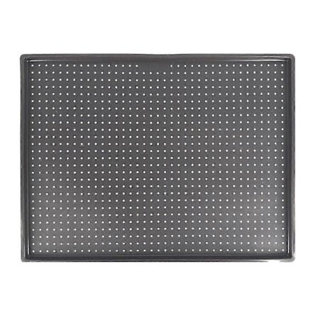 10 tommer fleksibel silikone kageform bageform rektangulær høj densitet lufthuller nonstick pizza brød form til fremstilling af bradepande