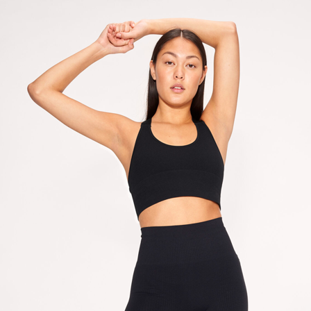 Röhnisch Seamless Rib Sportsbra, Black