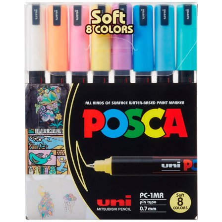 Posca PC-1MR Soft Colours 8-setti