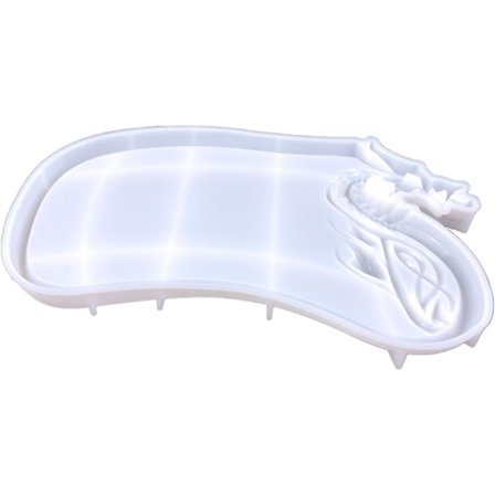 Brett Resin Form, Drageformet Brett Silikonform, Epoxy Resin Støpeformer for Smykkelagring, Fruktmatfat, Hjemmeinnredning