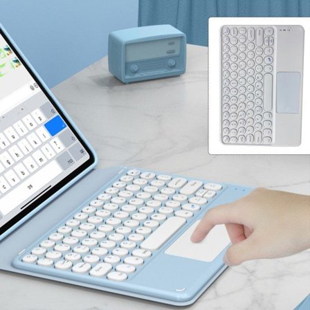 IC 10 tommer ultratyndt trådløst tastatur med genopladeligt batteri