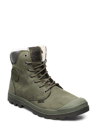 Pampa Sport Cuff Wps Shoes Boots Ankle Boots Laced Boots Grønn Palladium*Betinget Tilbud