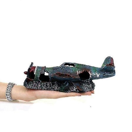 Akvarium Landskapsforming Resin Dekorasjon Fly Jagerfly Akvarium Fisktank Tilbehør Håndverk Husholdning