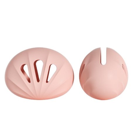 2-pack silikoninen meikkisienen säilytin — hengittävä pölytiivis beauty blender -kotelo, märkä-kuiva yhteensopiva Pink