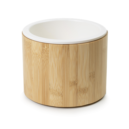 Selected by ZOO - Matskål Bambus Ergo Hvit M 400ml 14x10cm 14x10cm - Hund - Matplass & vannautomater for hund - Matskåler og vannskåler - ZOO.no