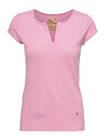 Troy Tee Ss T-shirt Top Lyserød MOS MOSH