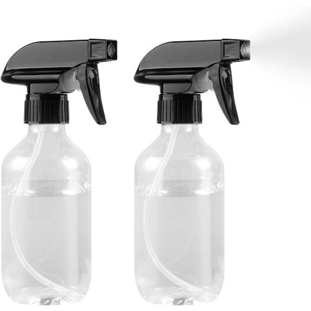 Gjenfyllbare sprayflasker, justerbart sprayhode, 2 stk, transparent, 300 ml