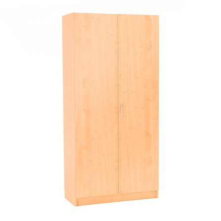 Wooden storage cabinet THEO with full-height doors, 1000x470x2100 mm, white