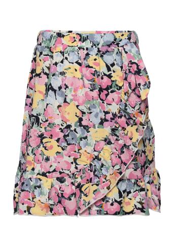 Kmgsaga Short Knot Wrap Skirt Jrs Patterned Kids Only