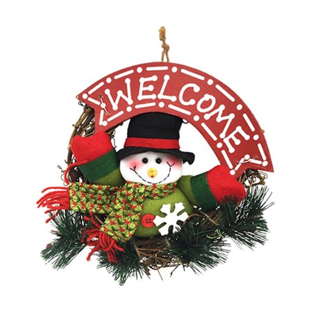 Julekrans liten rottingring anheng julepynt