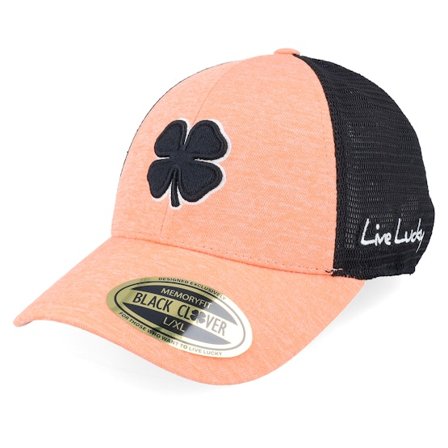 Black Clover - Rose flexfit Casquette - Perfect Luck 20 Coral/Black Mesh Flexfit @ Hatstore