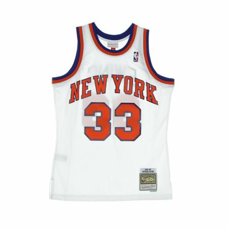 Mitchell & Ness basketball jersey man nba swingman jersey hardwood classics no 33 patrick ewing neykni , Wit , Heren , Maat: S Sportshirts
