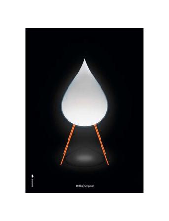 Drop Black Home Decoration Posters & Frames Posters Illustrations Multi/mönstrad Brainchild