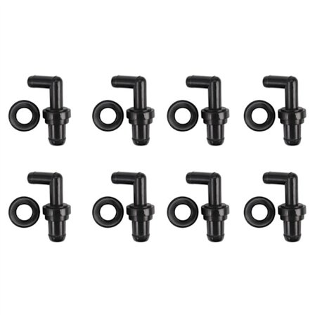 8X 90 graders PCV-ventil og pakningssæt til / 17130-PM6-003 17139-PK1-000