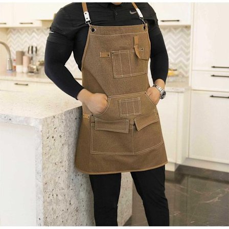 (Kaffebønner)Tykt Vasket Lærredsværktøj, Multi-lomme til Elektrisk, ZQKLA