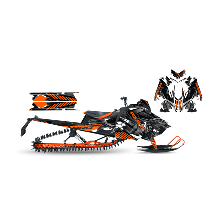 Tarrasarja SweTown Ront Oranssi - Polaris Axys 800 Switchback XCR 2018-2020