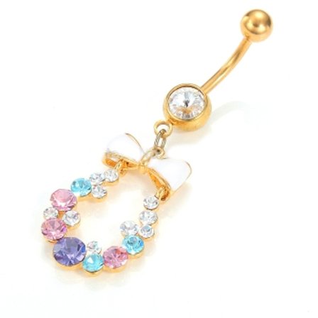 Guldpläterade Navelpiercing Piercing smycken