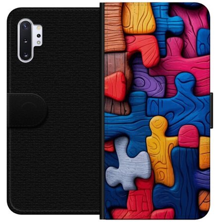 Kompatibelt Lommeboketui til Samsung Samsung Galaxy Note10+ Lekefull illustrasjon med Stitch blant rosa epler i en myk pastell design som kombinerer s