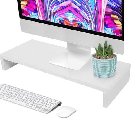 Tietokonenäytön jalusta - Valkoinen