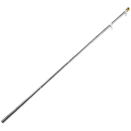 Flaggstenger Hus Roterende Flaggstangsett Rustfritt Flaggstangstativ Metall Flaggstang Flaggstangholder Brakett Assorted Color 180x2cm