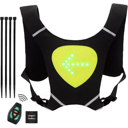 Pyöräilyvaloliivi, Ladattava Reppu Turvavalo W