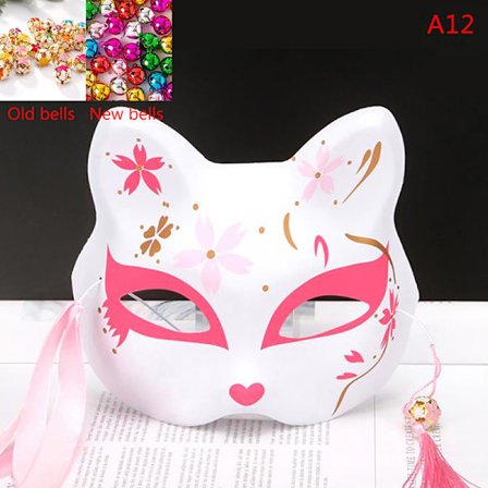 1kpl Anime Fox Masks Half Face Cat Mask Masquerade Festival osa