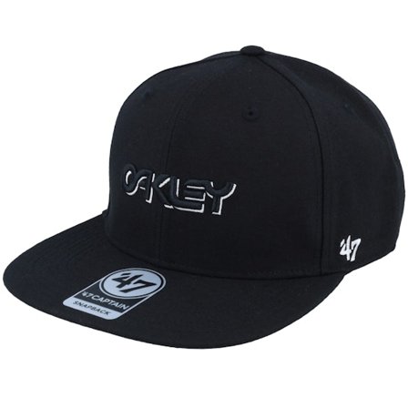 Oakley - Schwarz snapback Cap - B1b Ellipse Hat Blackout Snapback @ Hatstore