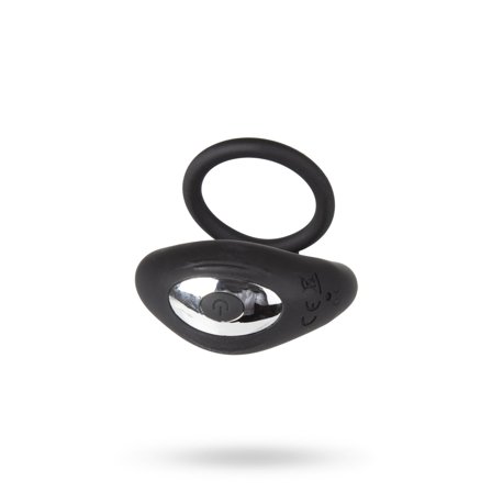 Rechargeable Vibrating C-Ring - Black - Sustainable Pleasure