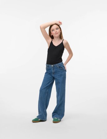 Vero Moda Girl Vmmaxi My Soft V Singlet Jrs Girl Noos - Black - 134/140