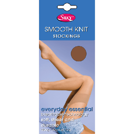 Silky Womens/Ladies Smooth Knit Stockings (1 par) Medium (5ft