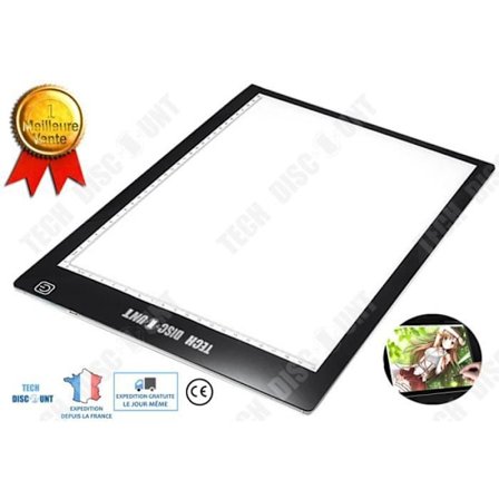 Ljus ritplatta - TD - A4 - Akryl - Ultran slank - Justerbar