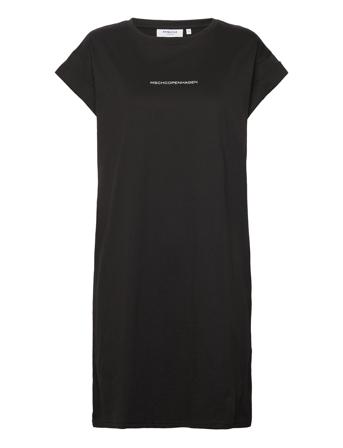 Mschalvidera Organic Small Logo Dress Black MSCH Copenhagen