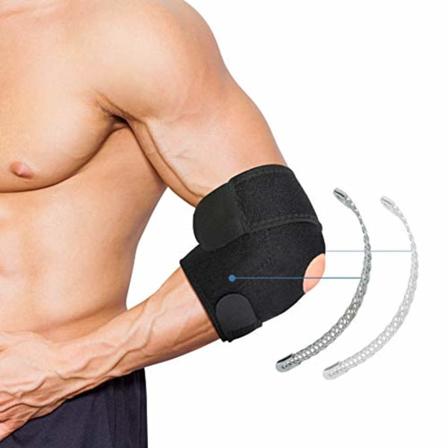 Tendinit armbågsstöd, epikondylit tendinit armbågsstöd, tennisarmbågsstöd, justerbart armbågsstöd, dubbel stabilisator tennisarmbåge och golf