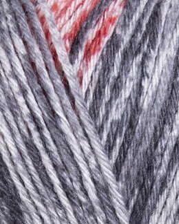 Garn Järbo Mellanraggi 100g Schwarzt/Rot