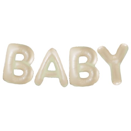 Ballonguirlande Baby Cremefarvet