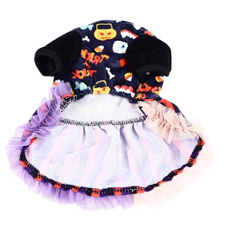 Halloween-koiranmekko tyylik s s p painettu mukava kissan Halloween-asu Halloween-juhliin cosplayhin