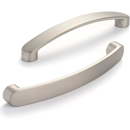 Set med 6 möbelhandtag krom köksdörrhandtag - borstat