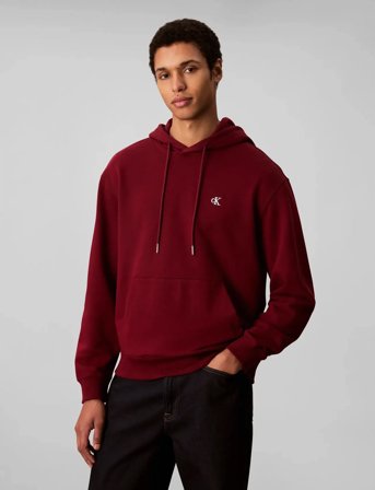 Calvin Klein Jeans Ls Eu 350Terry Monogram Hoodie - Red - XL