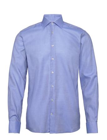 Bs Val Slim Fit Shirt Blue Bruun & Stengade