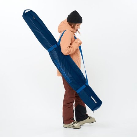Salomon - Unisex taske til ski/snowboard Extend 1 Pair Padded 165+20 - Navy Peony / Nautical Blue