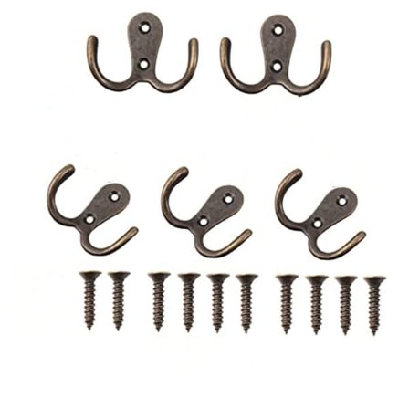 [NT] 5 st Vintage Dubbelkrokar Koppar