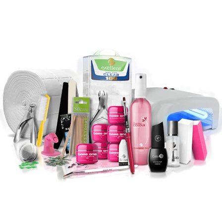 Komplett startkit för gelénaglar inkl 48w LED/UV-lampa