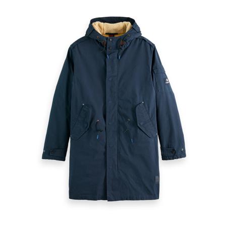 Scotch & Soda Parkas Blå, Herre Frakker